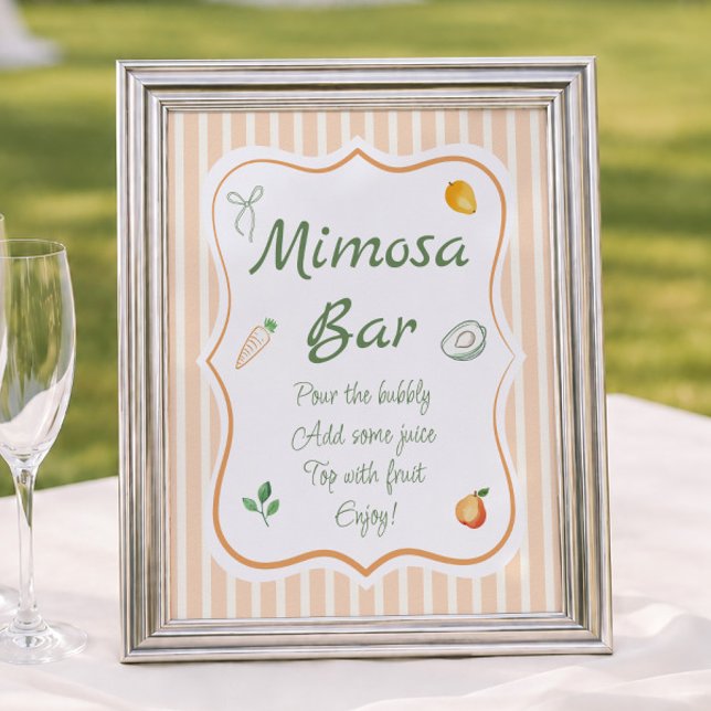 Bauer Market Brautparty Mimosa Bar Poster (Von Creator hochgeladen)