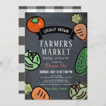 Bauer Market Chalkboard Babydusche