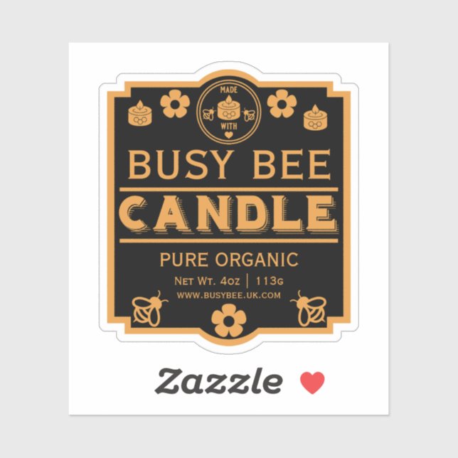 Bauer Market Honey Candles Aufkleber (Blatt)