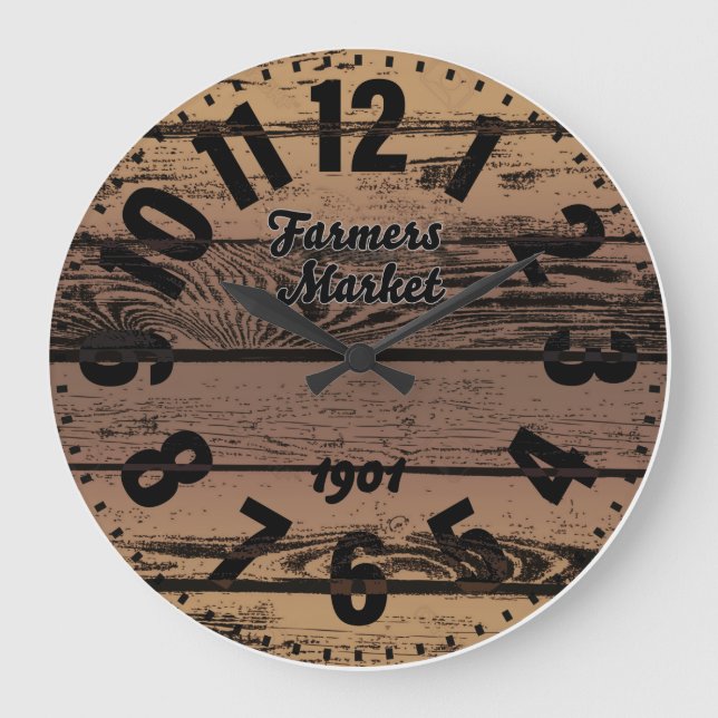 Bauer Markt Antike Großuhr Große Wanduhr (Vorderseite)