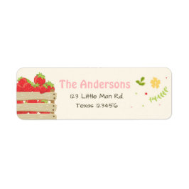 Bauer Markt Erdbeeren Rücksendeadressen-Aufkleber
