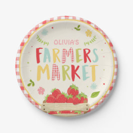 Bauer Markt Geburtstag Paper Teller Strawberry