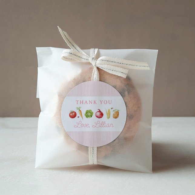 Bauer Markt Gemüse zum Geburtstag Runder Aufkleber (Von Creator hochgeladen)