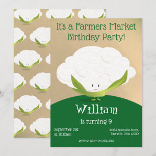 Bauer Markteinladung zum Geburtstag Einladung