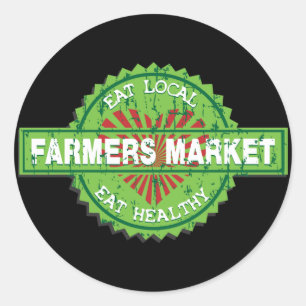 Bauer Marktherz Runder Aufkleber