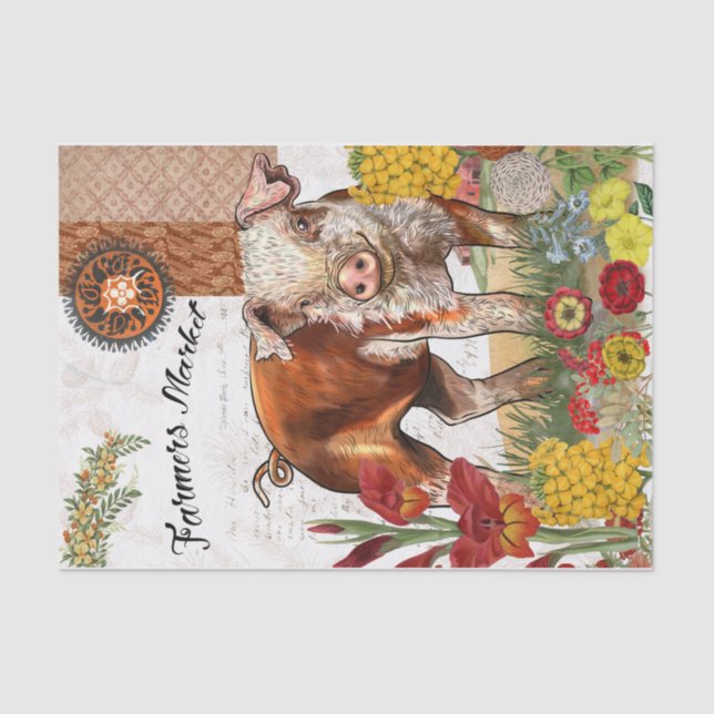 Bauer Marktpfeifen Seidenpapier (Vorderseite)