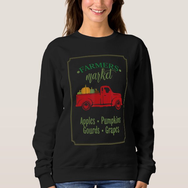 Bauer Markttraktoren Landwirtschaft Sweatshirt (Vorderseite)