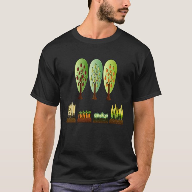 Bauer Obst und Gemüse T-Shirt (Vorderseite)