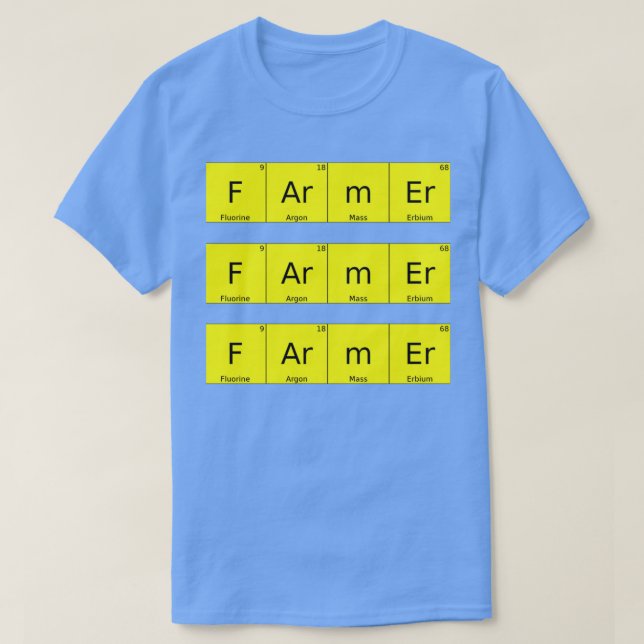 Bauer Periodic Table Funny Bauer Geschenk Perfekt  T-Shirt (Design vorne)