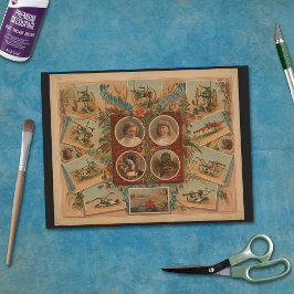 Bauer Pflüge Tools Ephemera Decoupage Seidenpapier