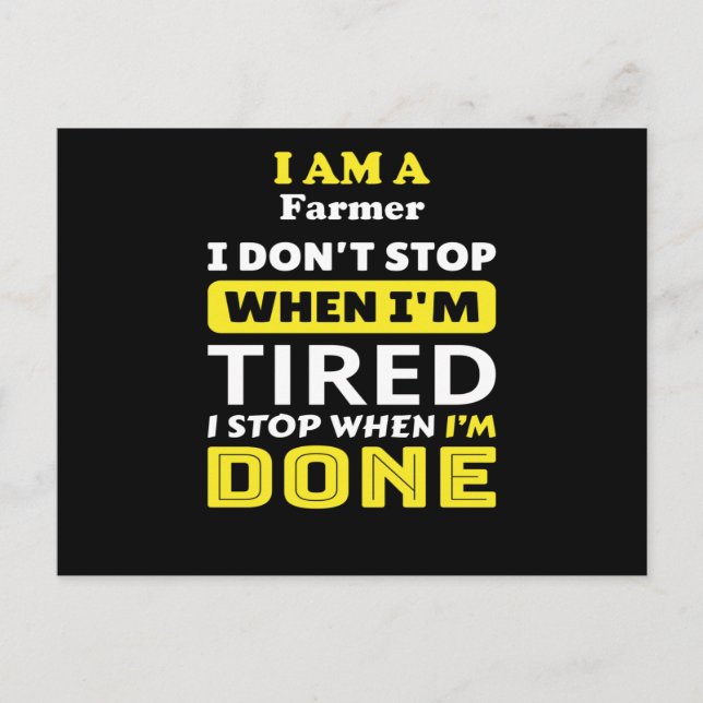 Bauer Postkarte (Vorderseite)