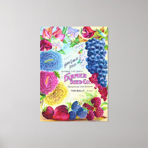 Bauer Saatgutfirma Vintage Werbung Leinwanddruck