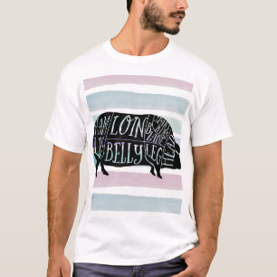 Bauer Schweineschlachtfleisch Teilstücke Kleinhal T-Shirt