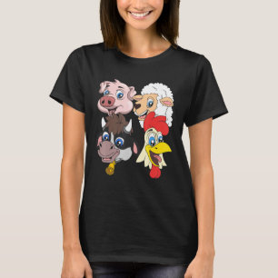 Bauer Squad Niedliches Schweinefleisch Hühnchen Ki T-Shirt
