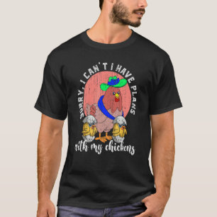 Bauer Süß Bauernhof Tier Geflügel Vogel Huhn Henne T-Shirt
