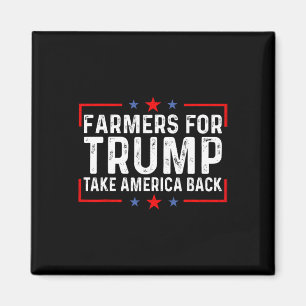 Bauer T-Shirts - Bauern für Trump bringen Amerika Magnet