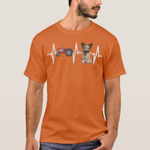 Bauer Tractor Skye Terrier Heartbeat Hund Lover T-Shirt