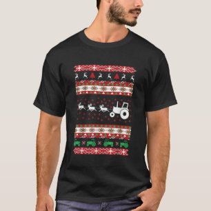 Bauer Tractor Ugly Christmas T-Shirt