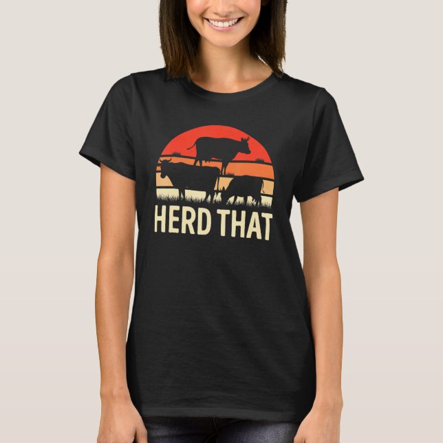 Bauer treibe diese Kuh Bauer T-Shirt (Vorderseite)