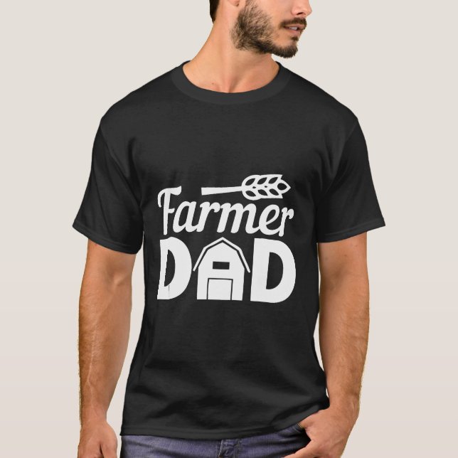 Bauer Vater Landwirtschaft Kindertagesstätte T-Shirt (Vorderseite)