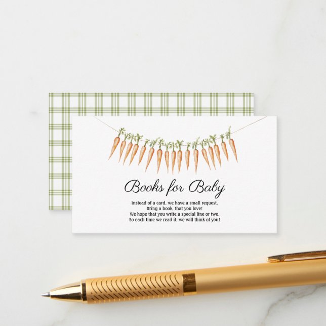 Bauer vermarkten Baby Grown Baby Shower Begleitkarte (Vorderseite/Rückseite Beispiel)