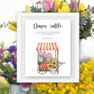 Bauer vermarkten Babydusche - Windelraffinerie Poster