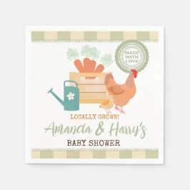 Bauer vermarkten lokal angebautes Gingham Paper Na Serviette