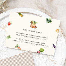 Bauer vermarkten lokale Bücher für Babydusche Begleitkarte