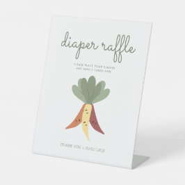 Bauer vermarkten vor Ort angebautes Windeln-Raffel Sockelschild