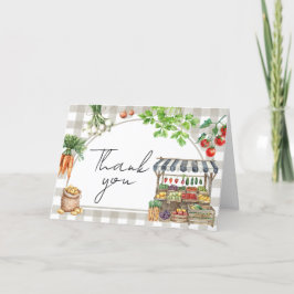 Bauer vermarkten vor Ort gebaute Kinderdusche Dankeskarte