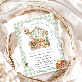 Bauer vermarkten vor Ort gebaute Kinderdusche Einladung