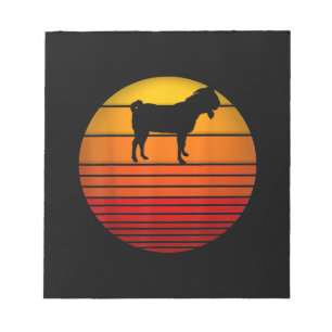 Bauer Vintage Retro Sonnenuntergang Lustiger Bauer Notizblock