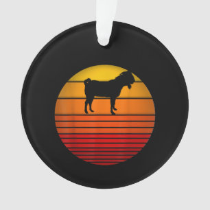 Bauer Vintage Retro Sonnenuntergang Lustiger Bauer Ornament