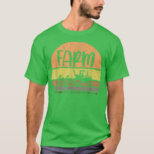 Bauer Vintager Retro-Farm-Life-Traktoren T-Shirt