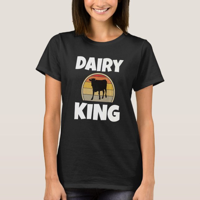 Bauer von Milchkühen T-Shirt (Vorderseite)