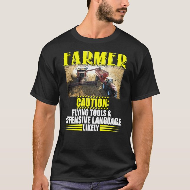 Bauer Vorsicht beim Flying Tools Offensive Languag T-Shirt (Vorderseite)