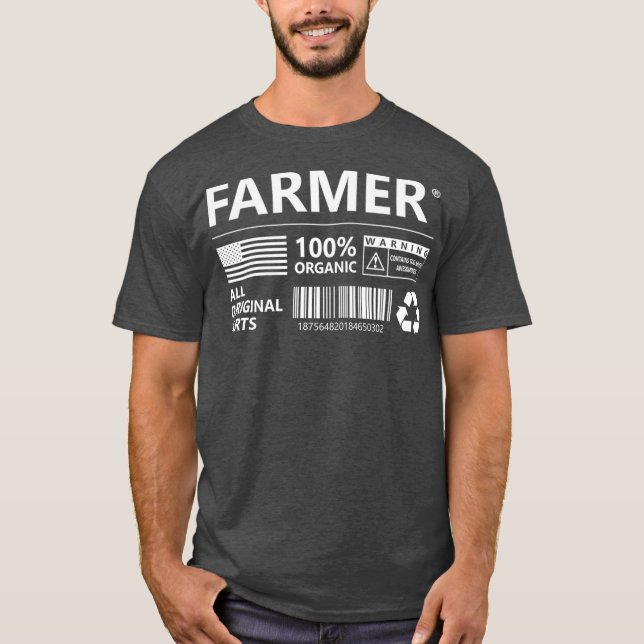 Bauer zur Kennzeichnung der landwirtschaftlichen P T-Shirt (Vorderseite)