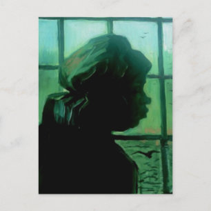 Bäuerin am Fenster, Van Gogh Fine Art Postkarte