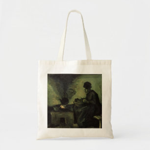 Bäuerin am Kamin von Vincent van Gogh Tragetasche