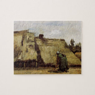 Bäuerin beim Umgraben Cottage von Vincent van Gogh Puzzle