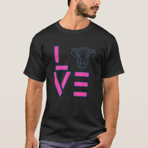 Bäuerinnen Vintage Liebe Bauernhof Tier Kuh T-Shirt
