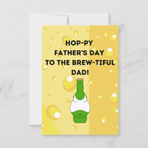 Bäuerliche Vatertagskarte Funny Beer Vater Einladung