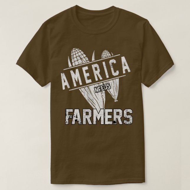 Bauern Amerika braucht Bauer Bauer T-Shirt (Design vorne)