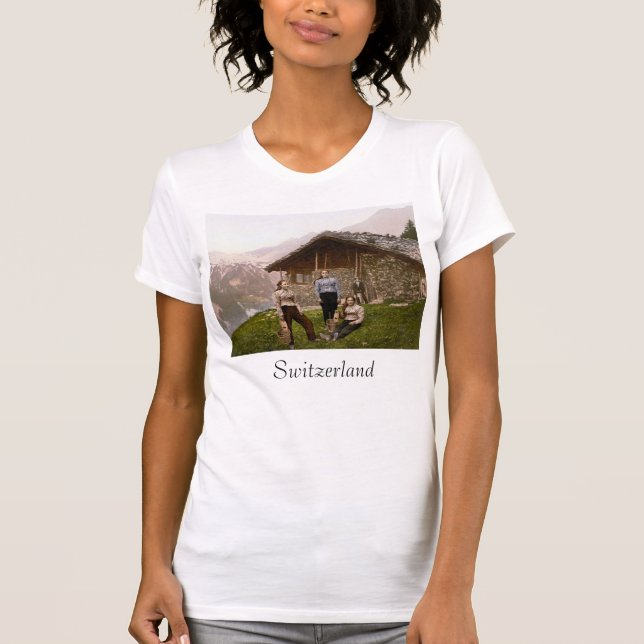 Bauern aus der Schweiz (c. 1900) T-Shirt (Vorderseite)