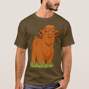 Bauern der Hochland-Kuh Longhorn Rinder T-Shirt