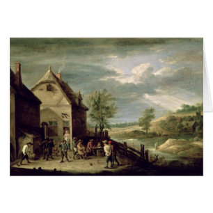 Bauern, die Boules spielen