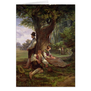 Bauern, die einen Siesta, 1841 haben