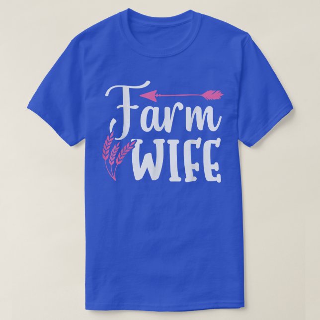 Bauern Ehefrau Bauern Ehefrau T-Shirt (Design vorne)