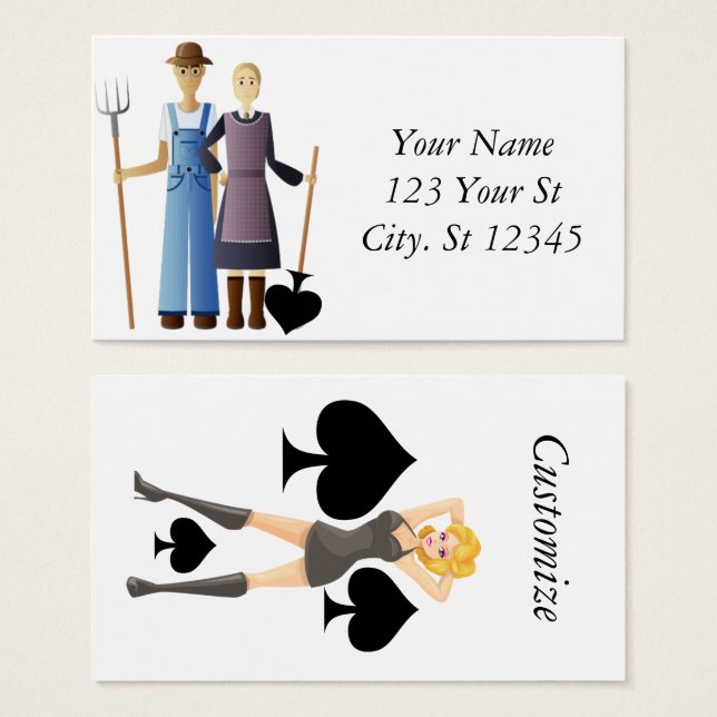 Bauern Ehefrau Queen of Spades Thunder_Cove (Vorne & Hinten)