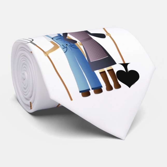 Bauern Ehefrau Queen of Spades Thunder_Cove Krawatte (Gerollt)